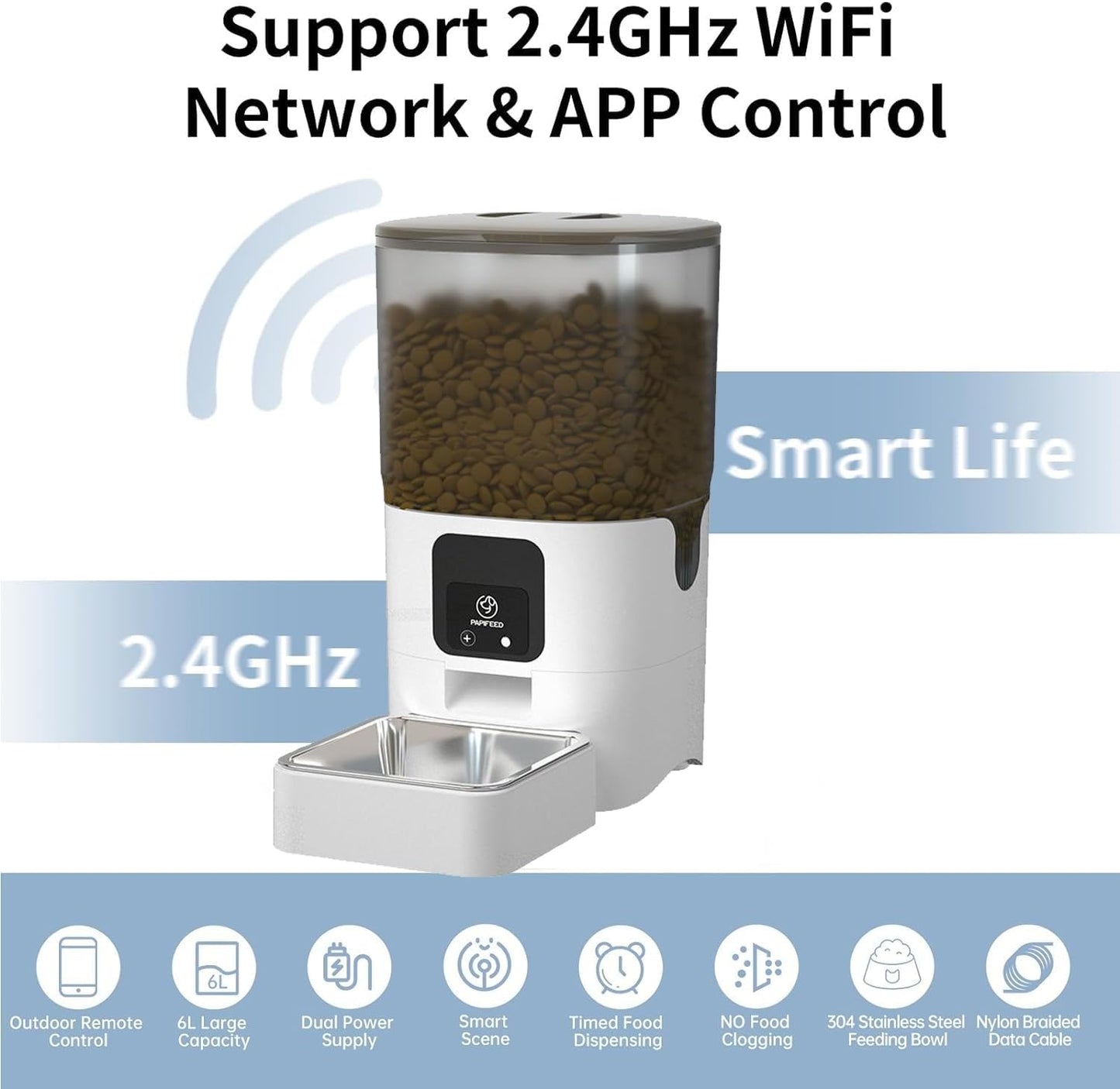 cat feeder with Wi-Fi and remote control app