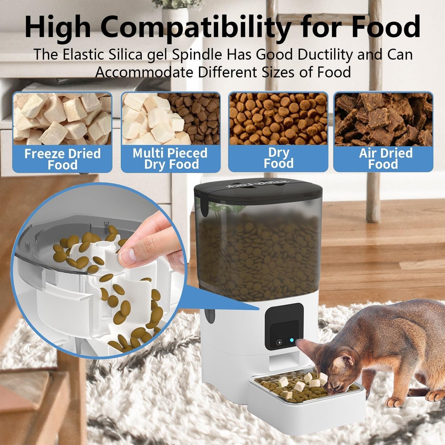 cat feeder with Wi-Fi and remote control app